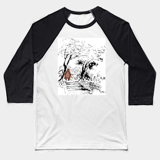 Hungry bear under the tree Baseball T-Shirt